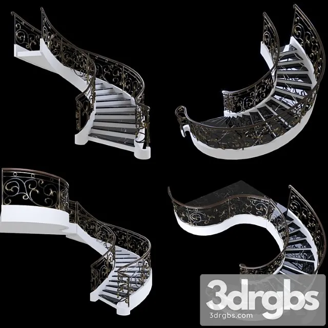 Staircase Kovka 2 3D Model Free