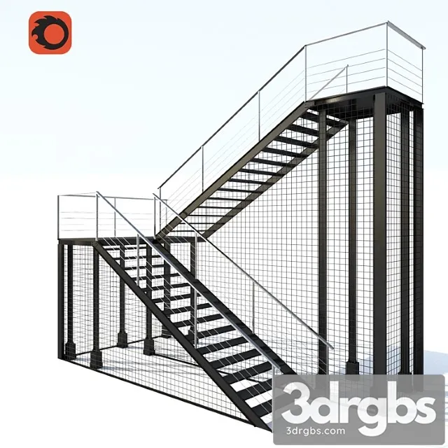 Staircase loft 3D Model Download