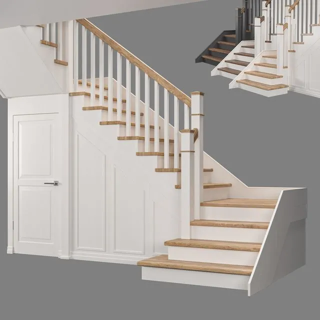 Staircase with pantry 3D Model