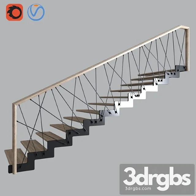 Stairs 05_3 3D Model Free