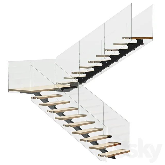 Stairs 3D Model
