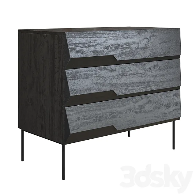 Stairs Chest of Drawers by Alain van Havre Ethnicraft 3DModel
