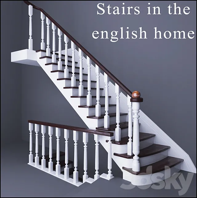 Stairs in the english home 3DModel