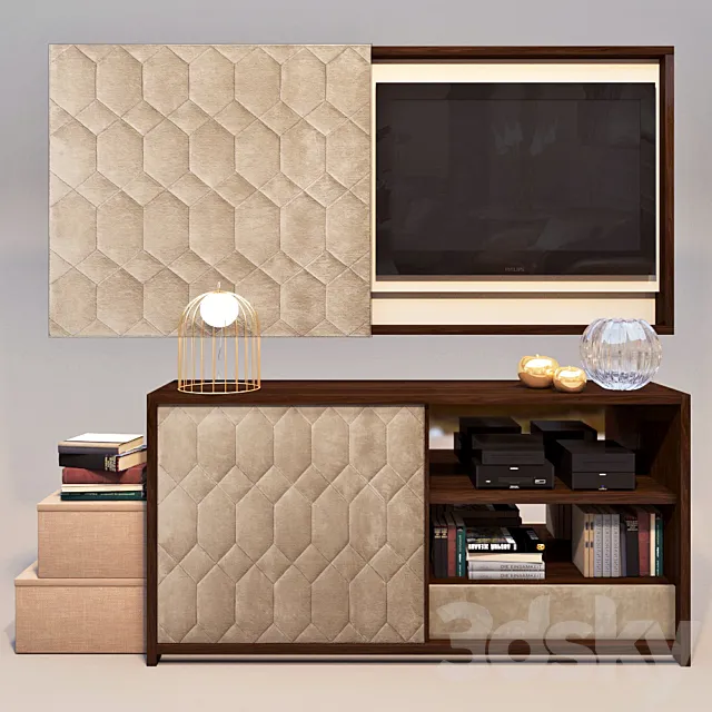Stand and frame under the TV Rugiano "Tatin" 3D Model