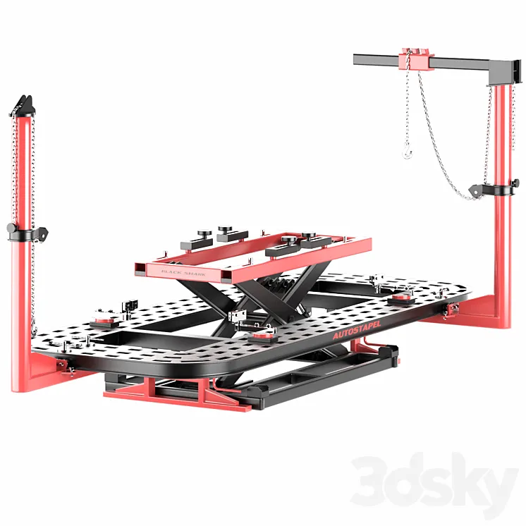 Stand for editing the body Black Shark 3D Model Free