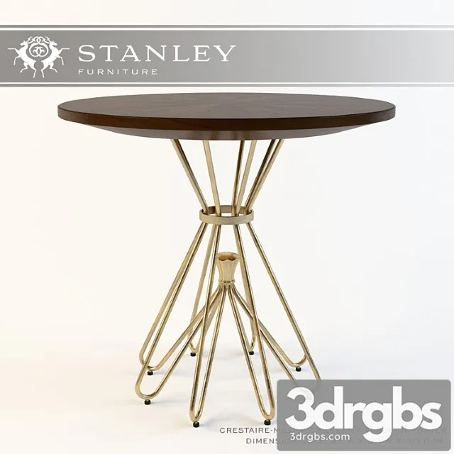Stanley Crestaire-milo round lamp table 2 3D Model Download