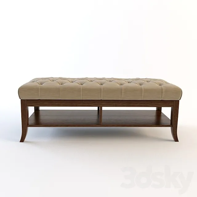 Stanley furniture _ Hudson street bed end bench 3DModel
