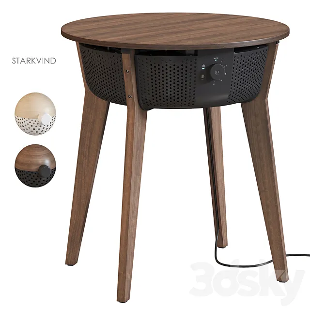 STARKVIND IKEA Desk with air purifier 3D Model
