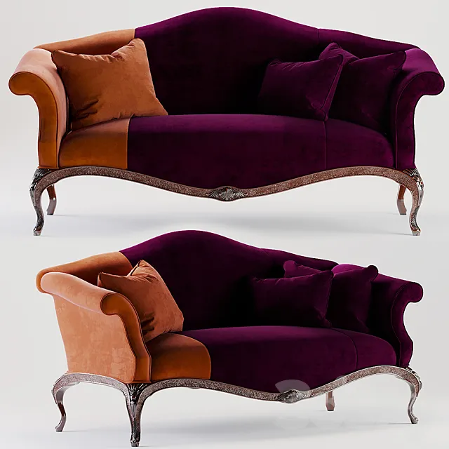 Stately Homes King George III Settee by Baker furniture 3DModel