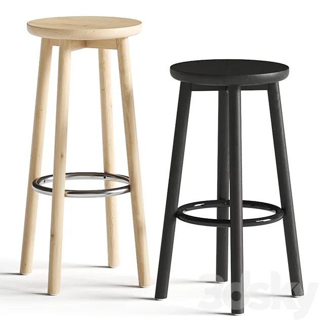Stattmann Profile Barstools 3D Model