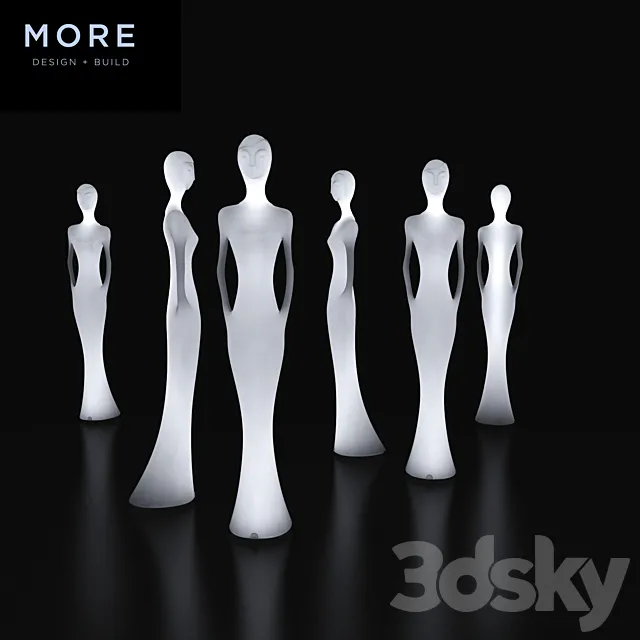 Statue-lamp from More Design Free Download