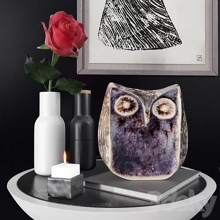 Statuette decorative set Jonathan Adler 3D Model