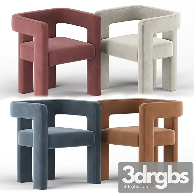 Stature Ivory Chair 3D Model Free