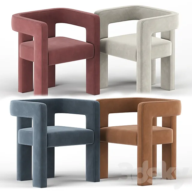 Stature Ivory Chair 3D Model