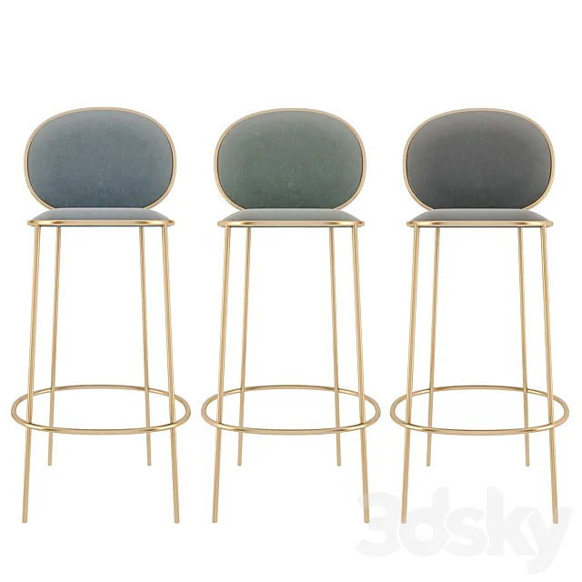 Stay bar stool 3D Model