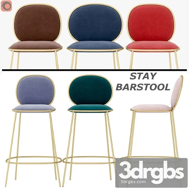 Stay Barstool 3D Model Free
