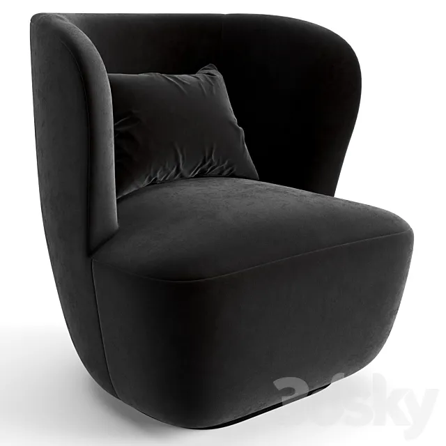 Stay Lounge Chair - Small 3D Model