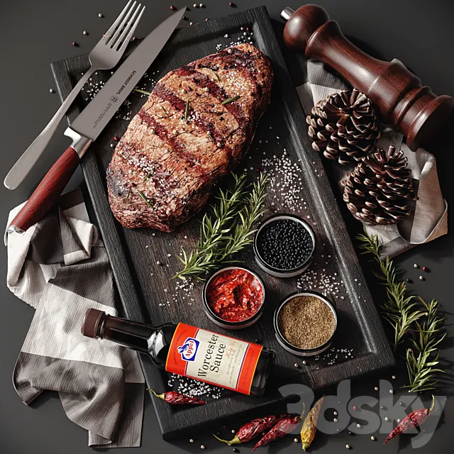 Steak 3D Model