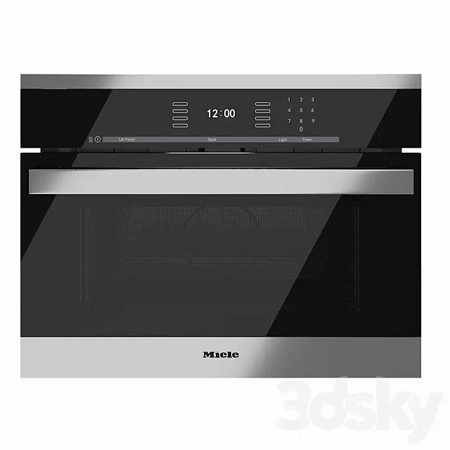 Steam Oven Miele DGC 6500 6600 Steel 3D Model