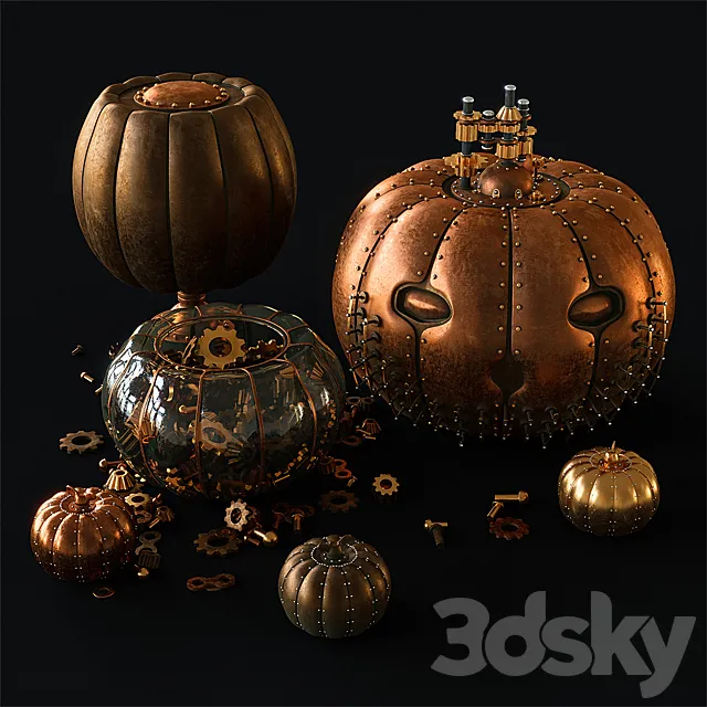 Steampunk Halloween 3D Model