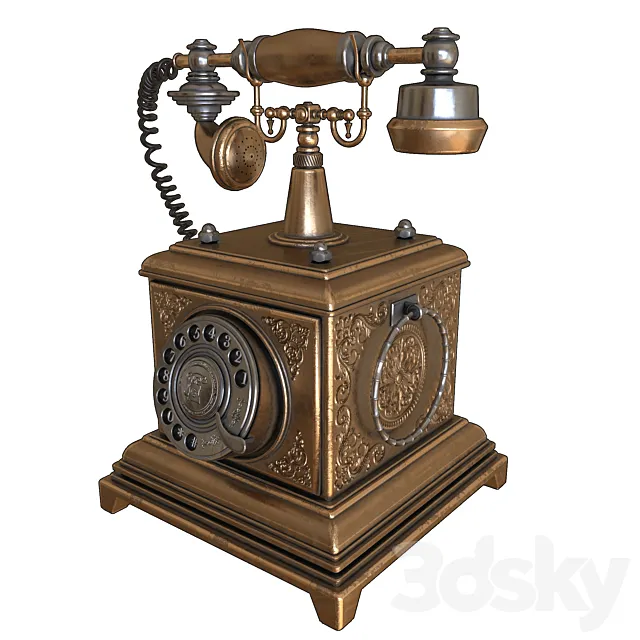 Steampunk phone 3DModel