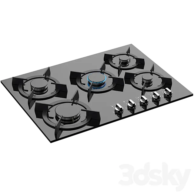 Steel Alborz G5701 Cooktop 3D Model