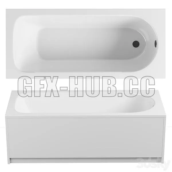 Steel Bath Kaldewei Eurowa 309 3D Model