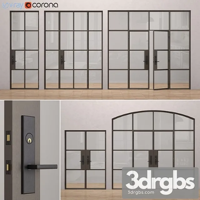 Steel doors rehme 1 3D Model Free