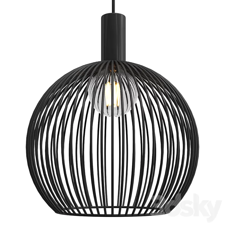 STEEL ROD GLOBE 3D Model