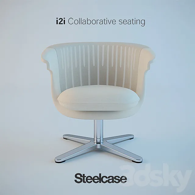 Steelcase i2i Collaborative seating chair 3D Model