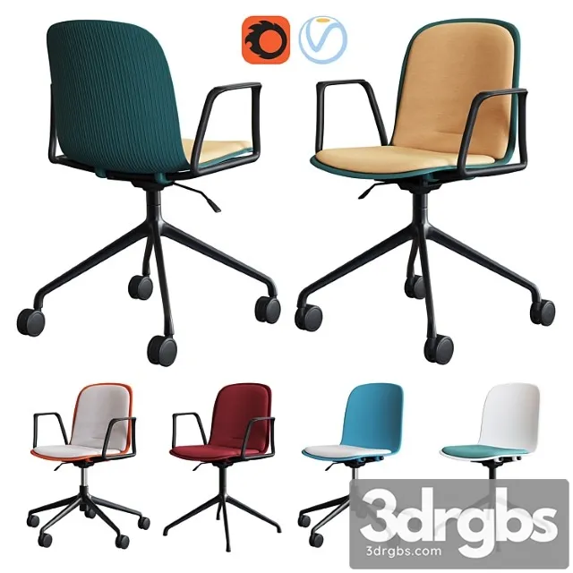 Steelcase Office Chair Cavatina Set1 3D Model Free