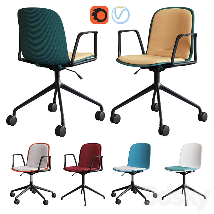 Steelcase - Office Chair Cavatina Set1 3D Model