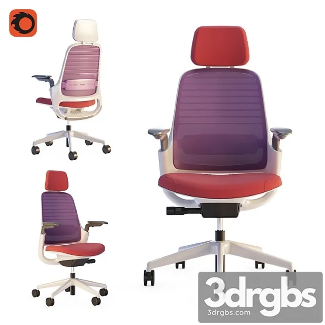 Steelcase Office Chair Series1 1 3D Model Free