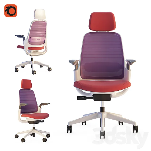 Steelcase - Office Chair Series1 3D Model