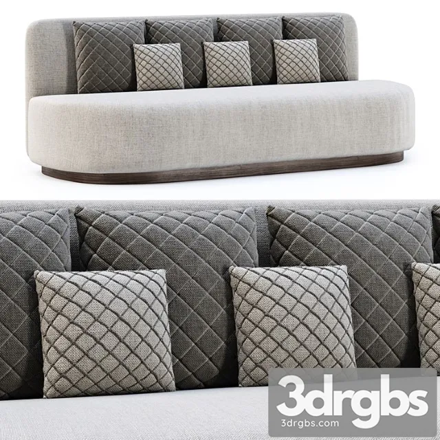 Stefa Restaurant Double Seat Sofa Scd22 By Bpoint Design Dvukhmestnyi Restorannyi Divan 3D Model Free