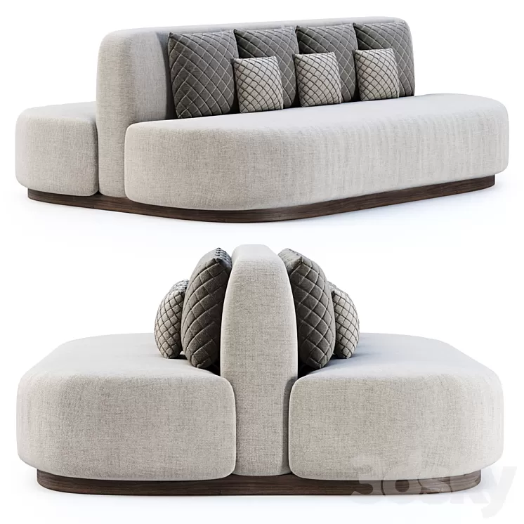 Stefa restaurant double side sofa SCD44 by Bpoint Design /