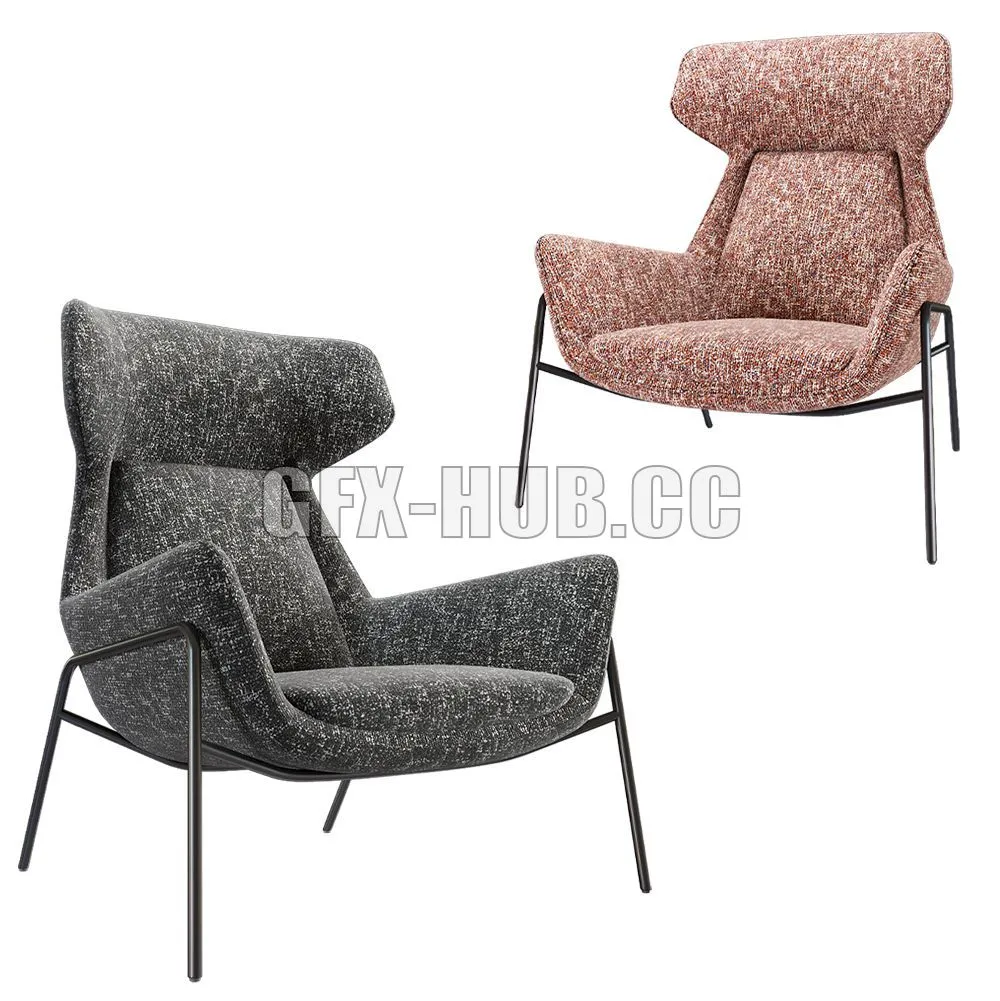 Stella Armchair Furman 3D Model