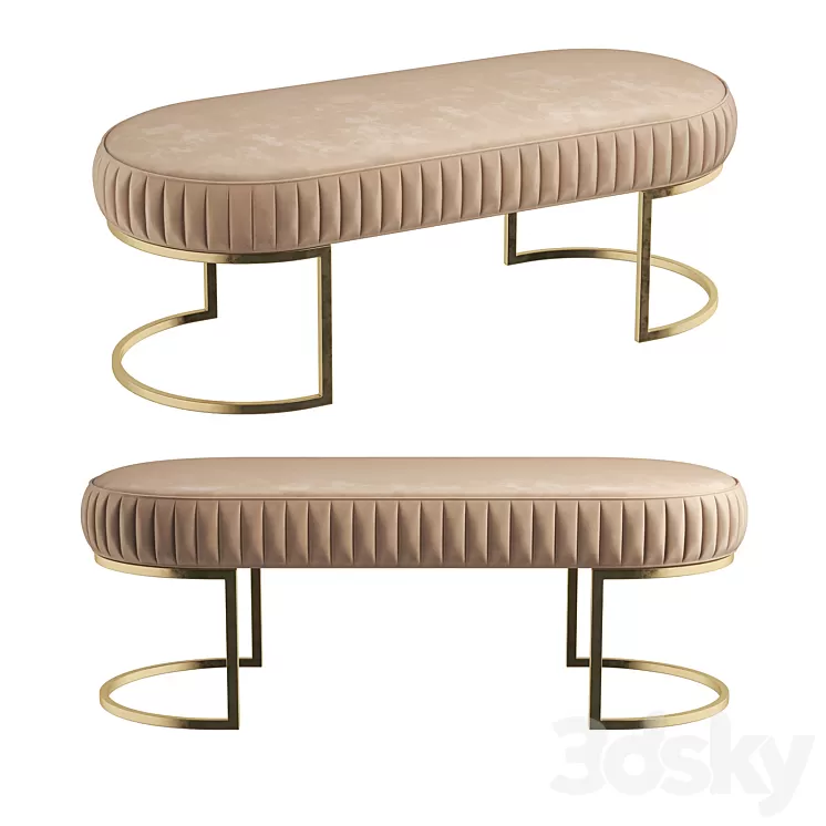 Stella del Mobile Ottoman PR. 163 3D Model