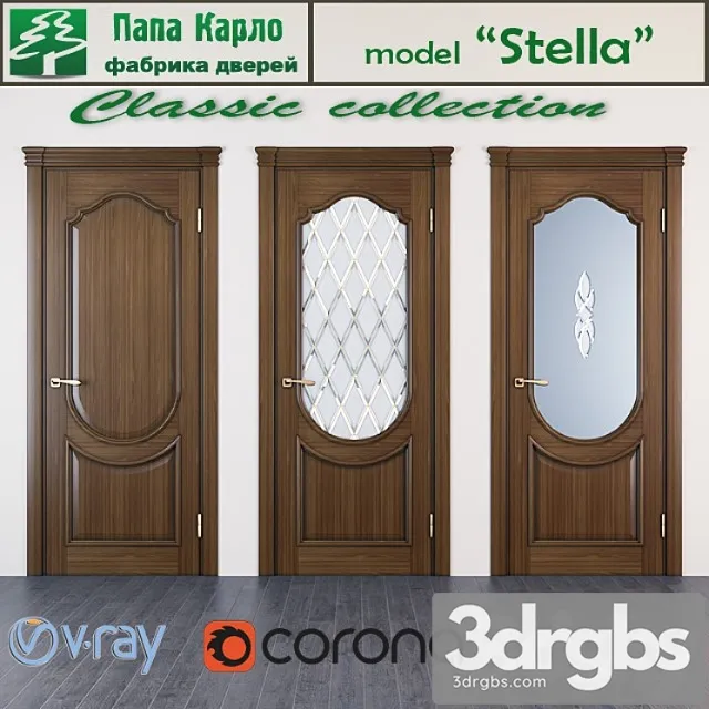 Stella Series Classic Door 3D Model Free
