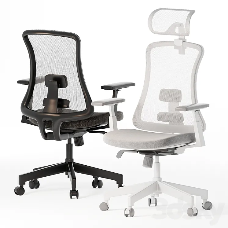 Stellar Office Chairs 3D Model Free