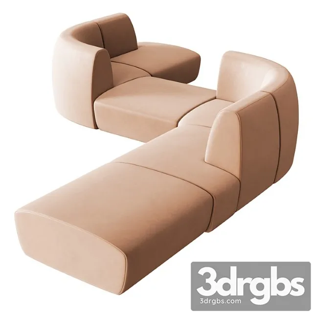 Stellar Works Infinity Sofa Option3 1 3D Model Free