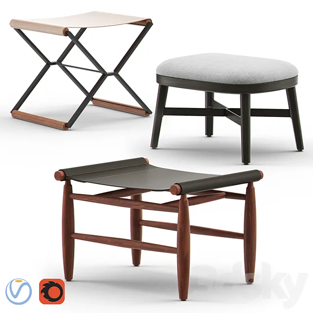 STELLAR WORKS - Ottoman 3D Model