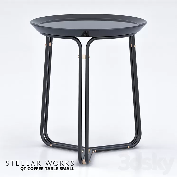 Stellar Works QT Coffee table Small 3D Model