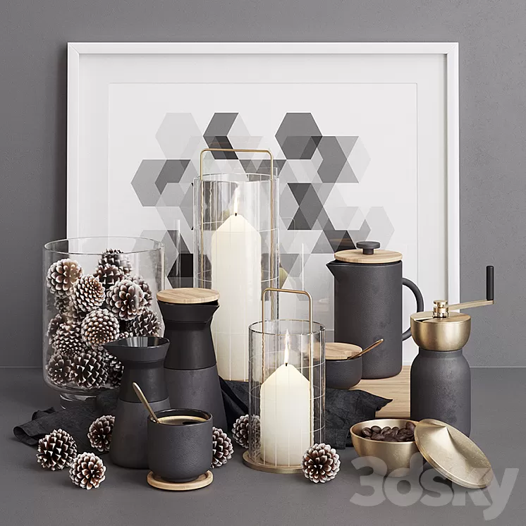 Stelton coffee set 3D Model