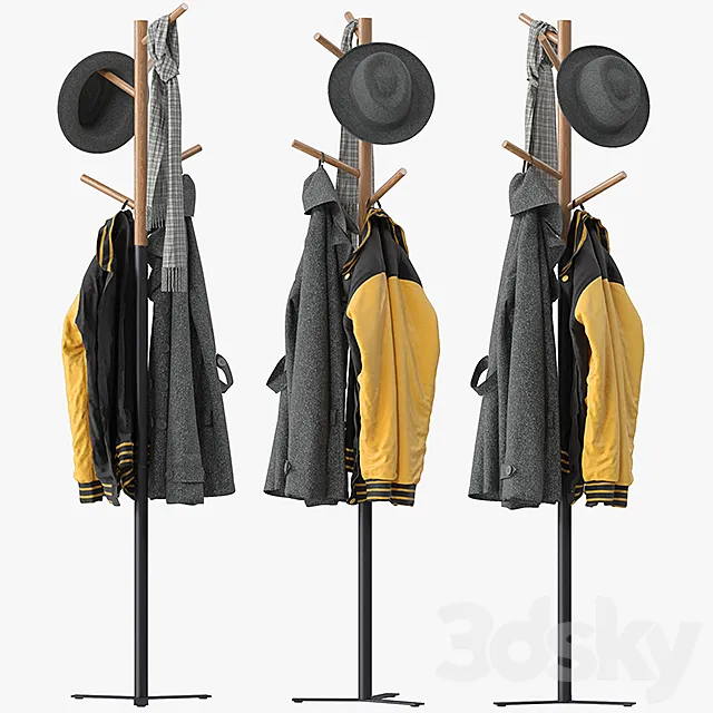 Steltz Hall Tree 3D Model