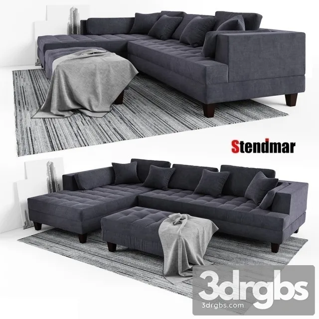Stendmar Sofa Set S168LDG 3D Model Free