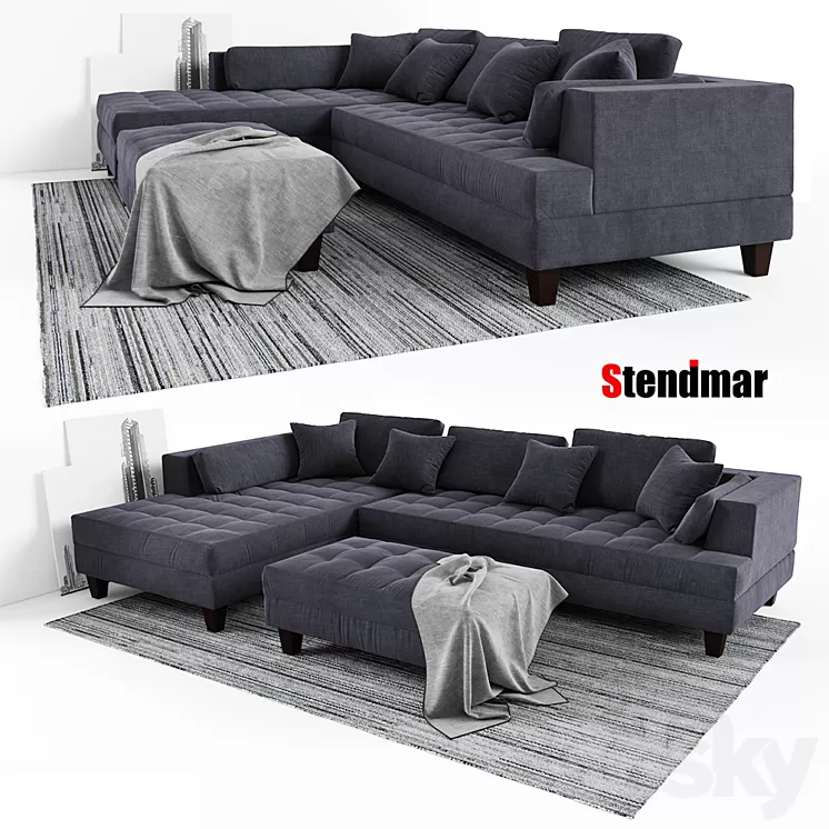 STENDMAR Sofa Set S168LDG 3D Model