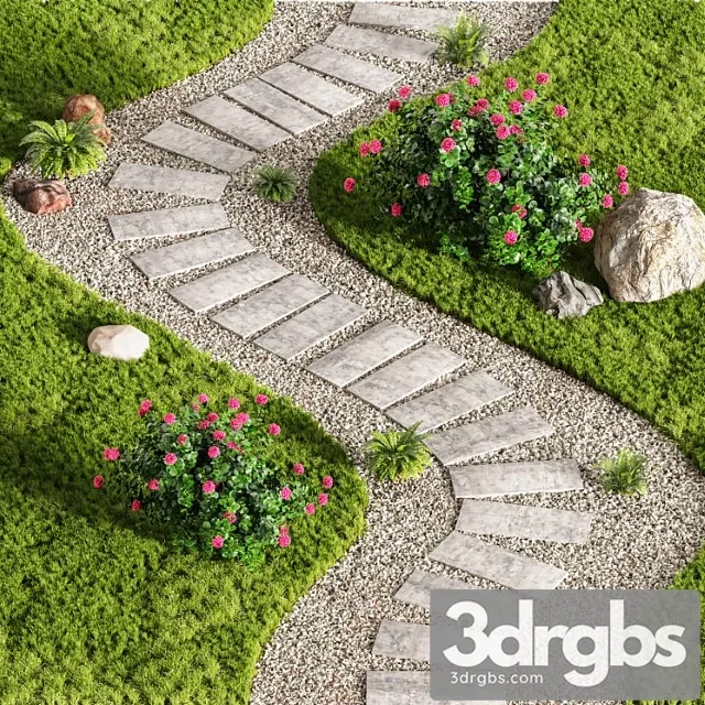 Stepping Stone Designs Decorative Floor Grass 02 3D Model Free