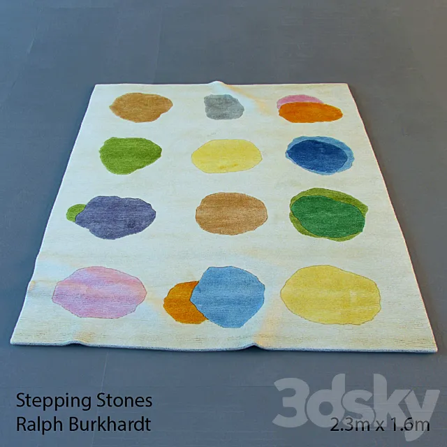 Stepping Stones carpet CVD3364 3D Model