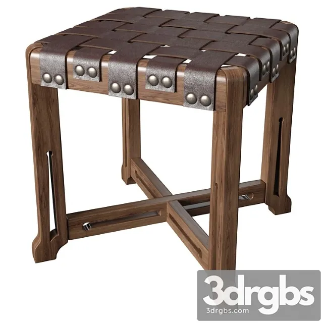 Stickley little treasures stool 2 3D Model Free